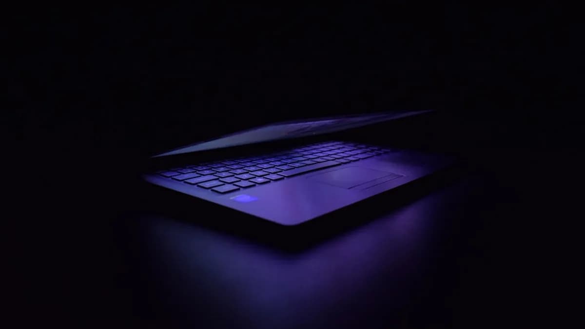 folded laptop