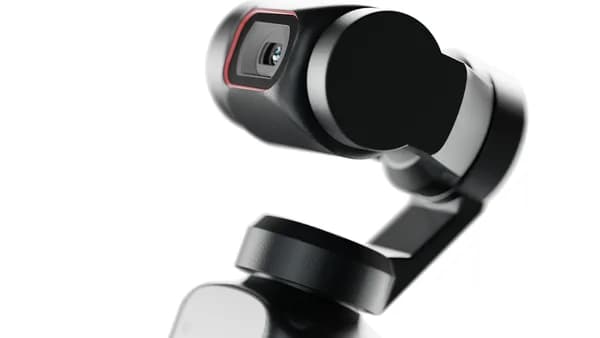 a close up of a camera attached to a cell phone