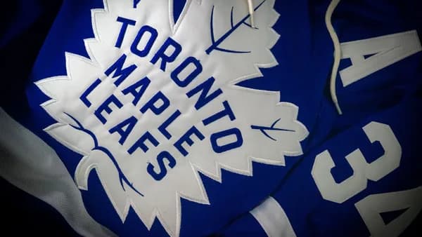 a toronto maple leafs hoodie with the toronto maple leafs on it