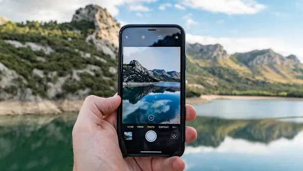 person holding phone