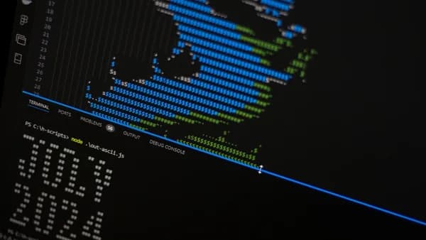 A close up of a computer screen with a monkey on it