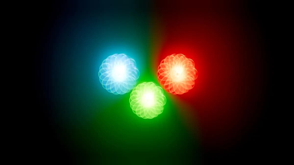 a close up of a traffic light with a blurry background