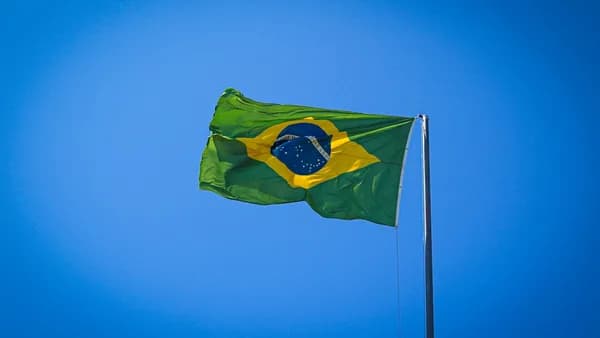 a flag flying in the air