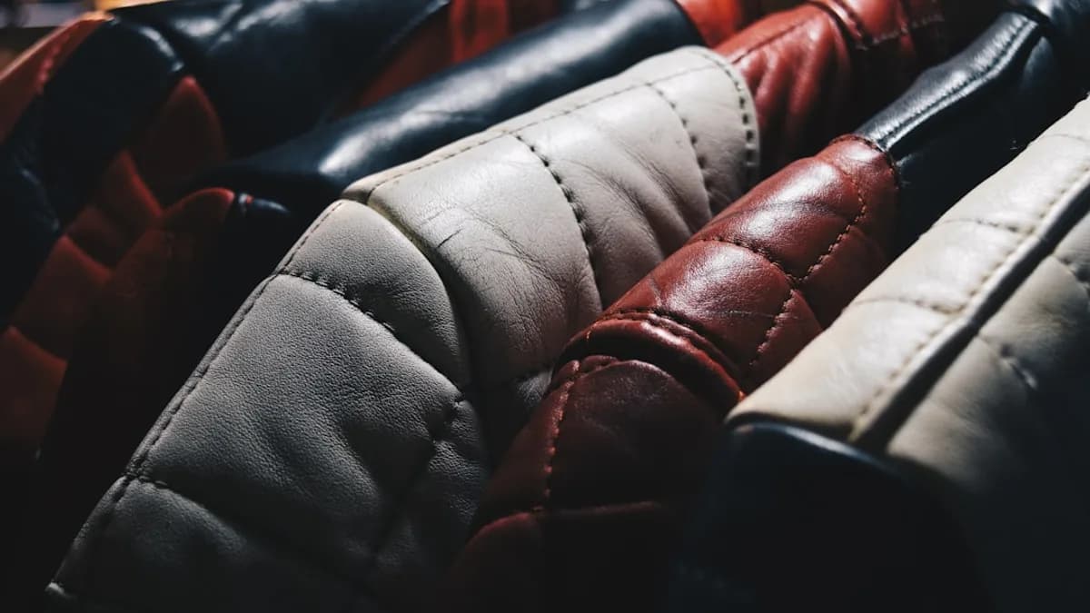 brown leather pad