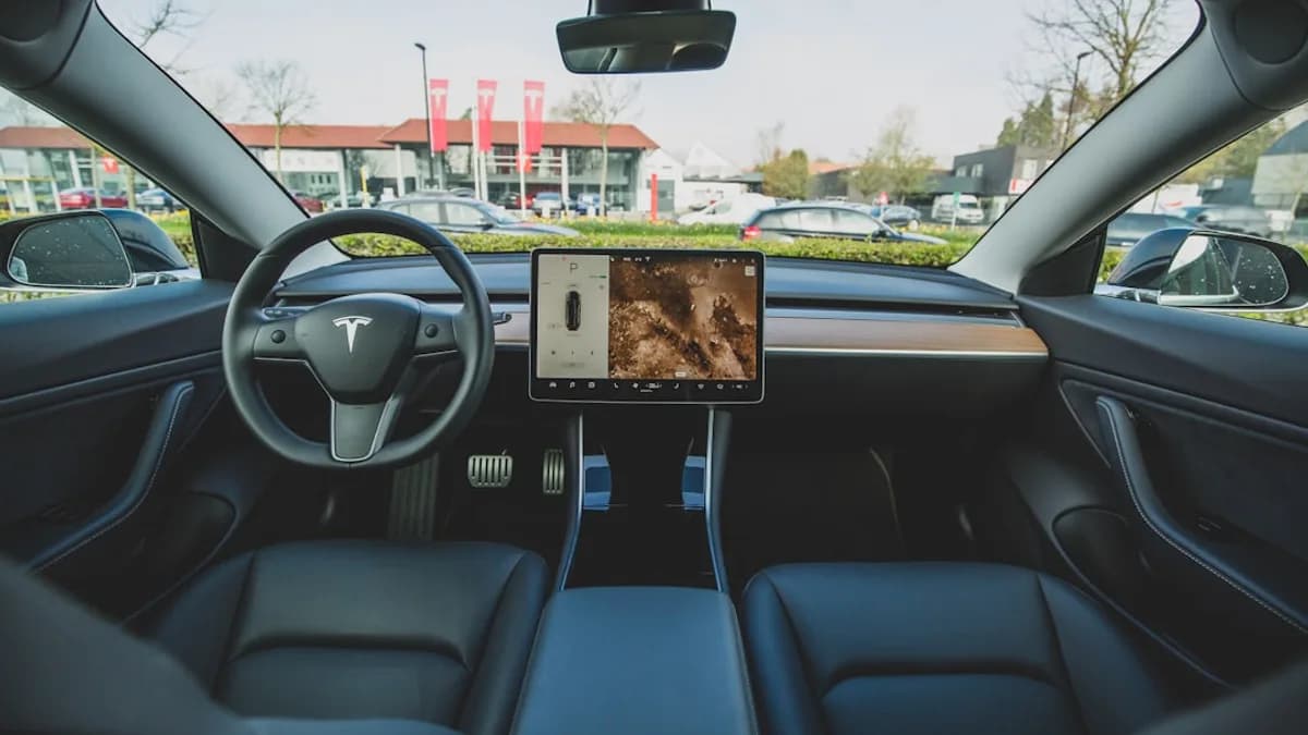 black car interior \